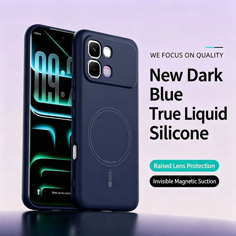 Magnetic Soft Silicone Back Case for Infinix Note Edge 5G Wireless Charging Cover