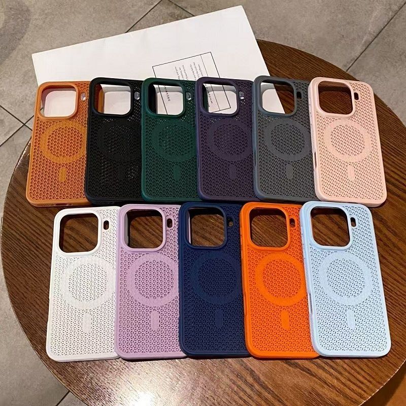 Magnetic Honeycomb Phone Case for OPPO Find X9 Pro X9, Cooling Breathable Shockproof TPU+PC Protective Cover
