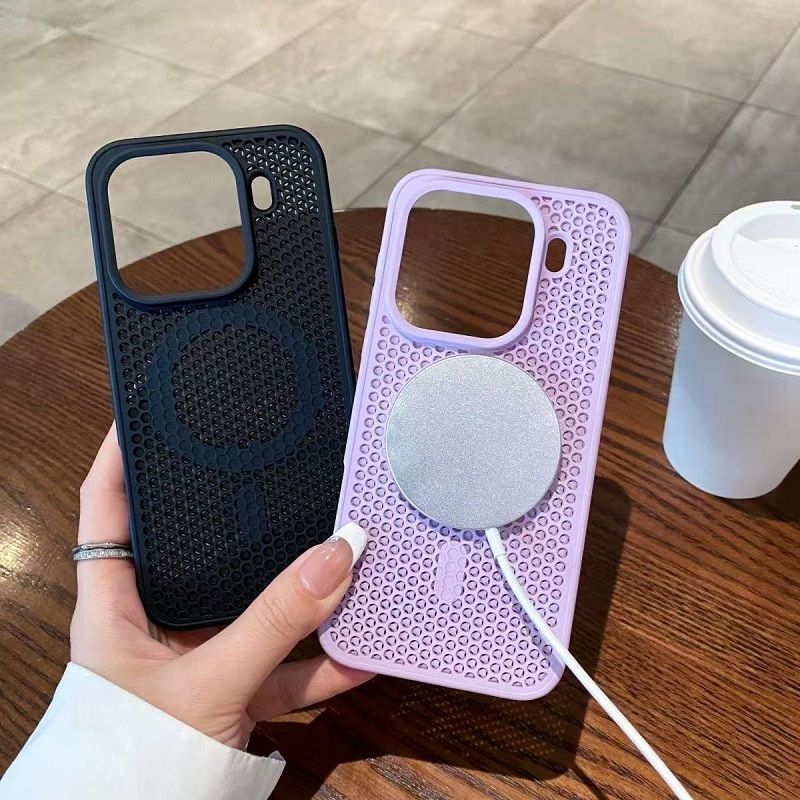 Magnetic Honeycomb Phone Case for OPPO Find X9 Pro X9, Cooling Breathable Shockproof TPU+PC Protective Cover