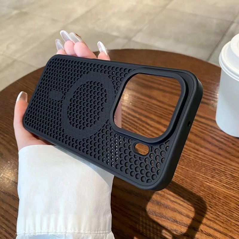 Magnetic Honeycomb Phone Case for OPPO Find X9 Pro X9, Cooling Breathable Shockproof TPU+PC Protective Cover