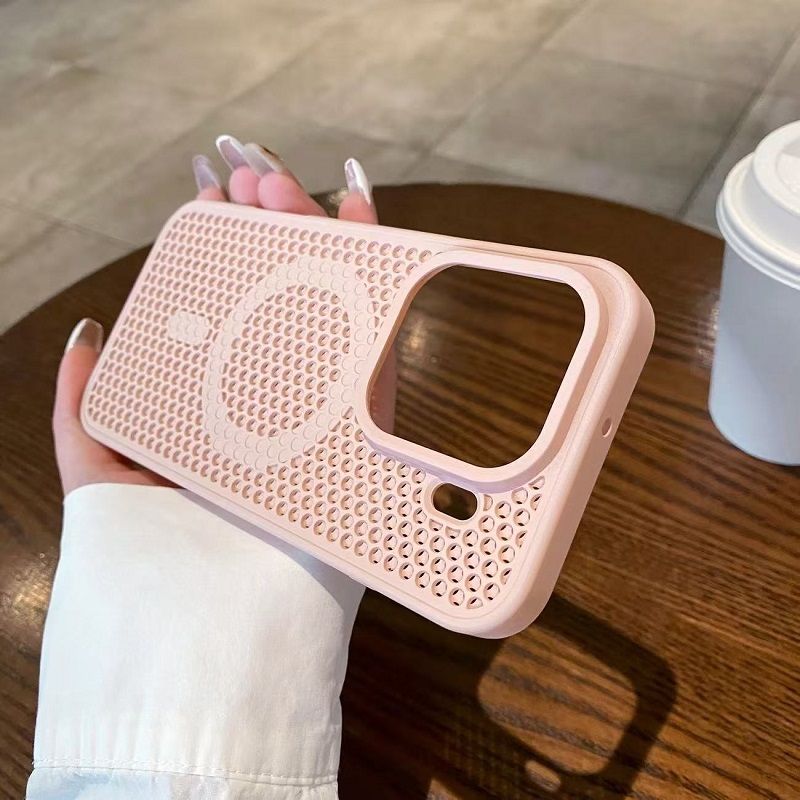 Magnetic Honeycomb Phone Case for OPPO Find X9 Pro X9, Cooling Breathable Shockproof TPU+PC Protective Cover