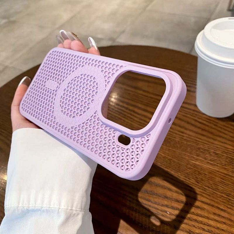 Magnetic Honeycomb Phone Case for OPPO Find X9 Pro X9, Cooling Breathable Shockproof TPU+PC Protective Cover