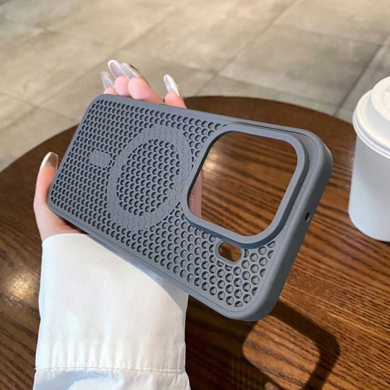 Magnetic Honeycomb Phone Case for OPPO Find X9 Pro X9, Cooling Breathable Shockproof TPU+PC Protective Cover