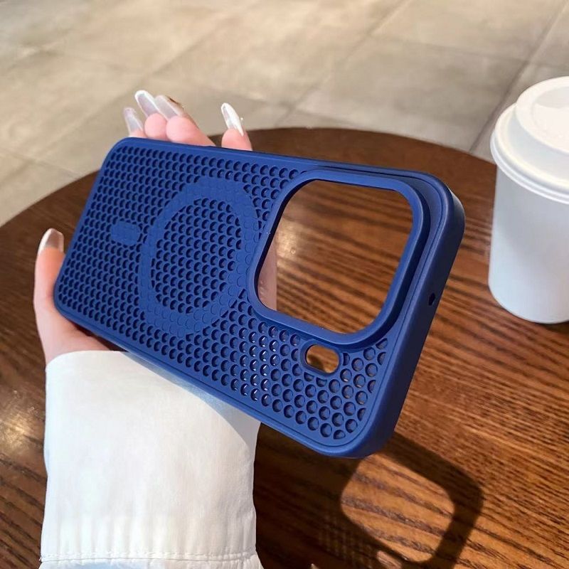 Magnetic Honeycomb Phone Case for OPPO Find X9 Pro X9, Cooling Breathable Shockproof TPU+PC Protective Cover