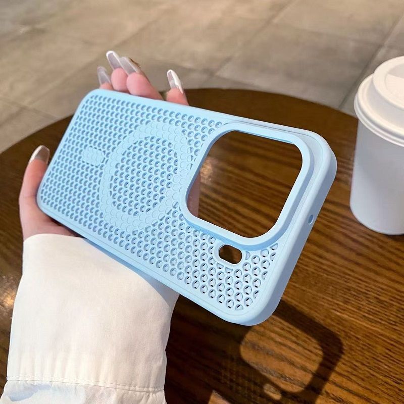 Magnetic Honeycomb Phone Case for OPPO Find X9 Pro X9, Cooling Breathable Shockproof TPU+PC Protective Cover