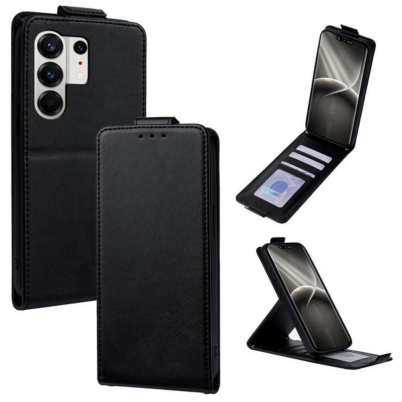 Upper and Lower Clamshell Leather Phone Case for Tecno Camon 50 Pro 4G PU Leather Durable Protective Case