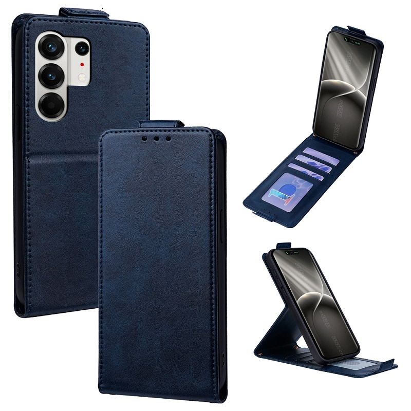 Upper and Lower Clamshell Leather Phone Case for Tecno Camon 50 Pro 4G PU Leather Durable Protective Case