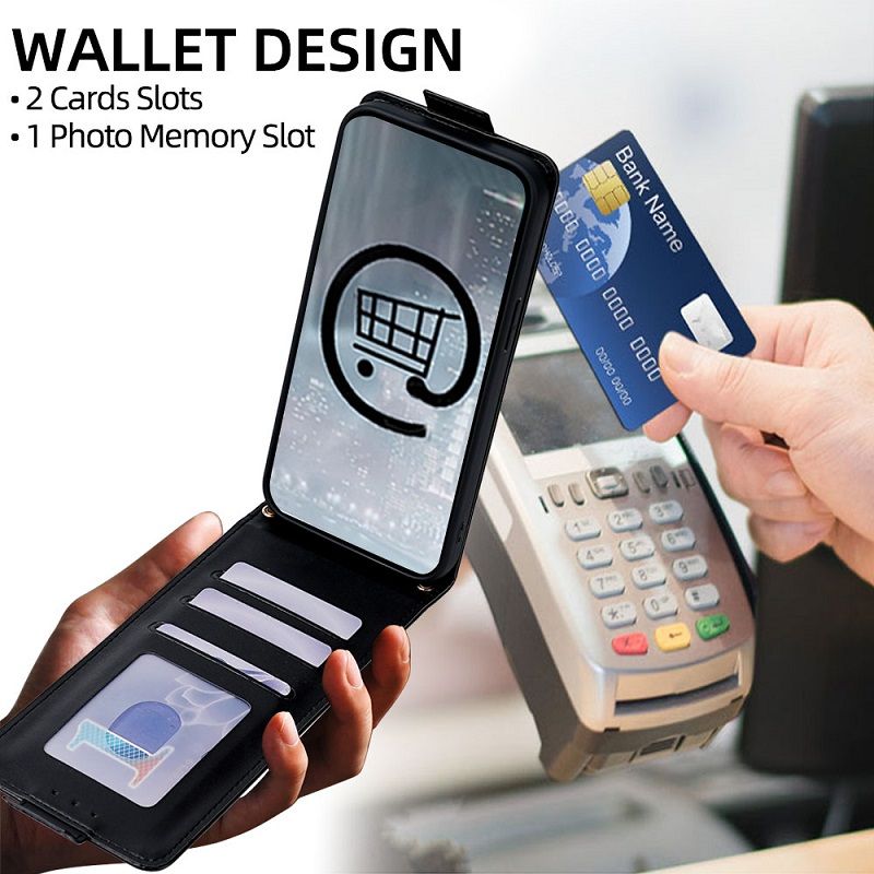 Upper and Lower Clamshell Leather Phone Case for Tecno Camon 50 Pro 4G PU Leather Durable Protective Case