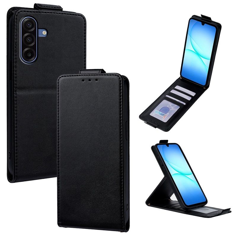 Upper and Lower Clamshell Leather Phone Case for Samsung Galaxy A57 A37 A17 A07 A56 A36 A26 A16 A55 A35 A25 A15 A05S PU Leather Durable Protective Case