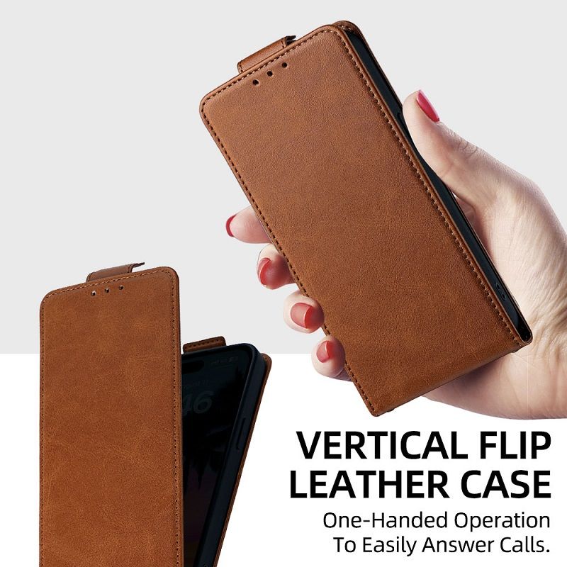 Upper and Lower Clamshell Leather Phone Case for Samsung Galaxy A57 A37 A17 A07 A56 A36 A26 A16 A55 A35 A25 A15 A05S PU Leather Durable Protective Case