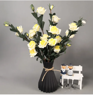 NORDIC FOLDING LINES MODERN HOME DECOR UNBREAKABLE PLASTIC FLOWER VASE/ CENTER PIECE/OFFICE DECOR/COFFEE TABLE DECOR/CONSOLE TABLE DECOR