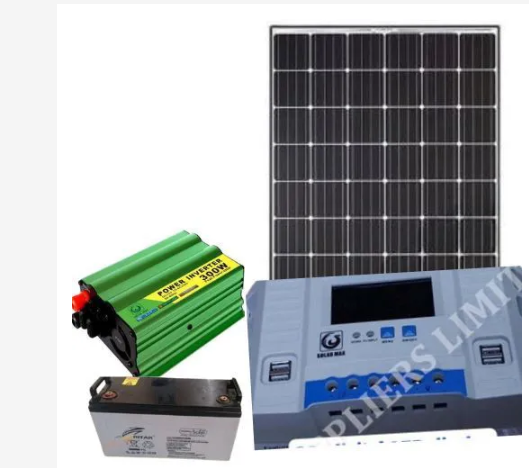 300W Solar Panel Full Kit with 200Ah Ritar Battery, 300W Inverter & 20A Digital Controller – Complete Off-Grid Solar Power System for Home & Business