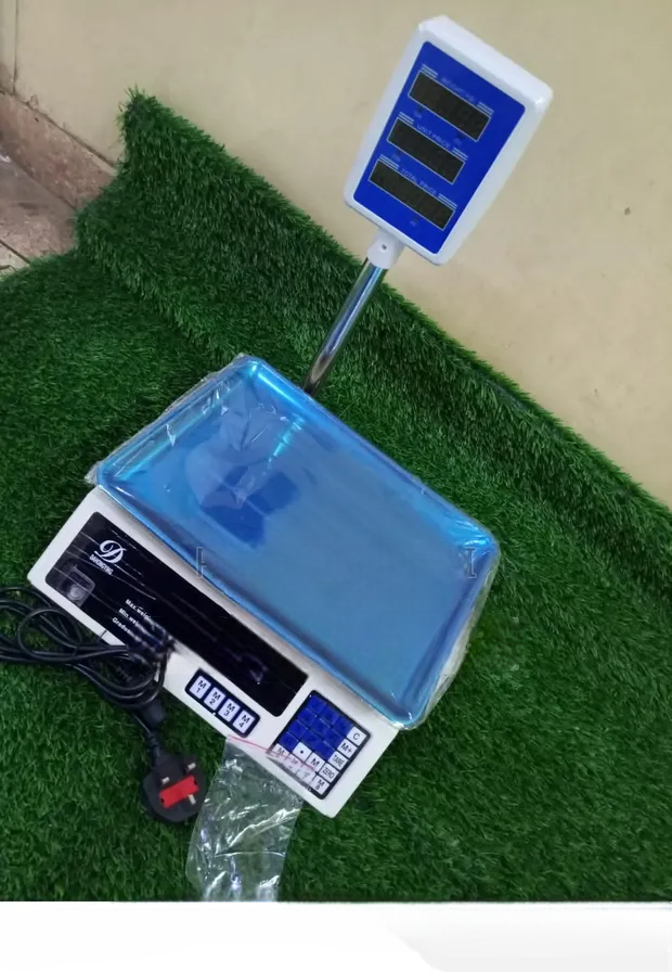 Original ACS Digital Rechargeable Weighing Scale (With Arm / Pole) — Up to 30kg. Ideal for shops, road kiosks, groceries, butcheries, fruits & vegetables stalls.