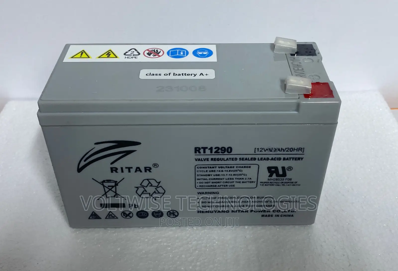 Ritar 7Ah UPS Battery – Durable 12V Backup Power for UPS, CCTV & Alarm Systems. Designed to provide reliable and durable backup power for UPS units, CCTV cameras, alarm systems, and other low-power DC