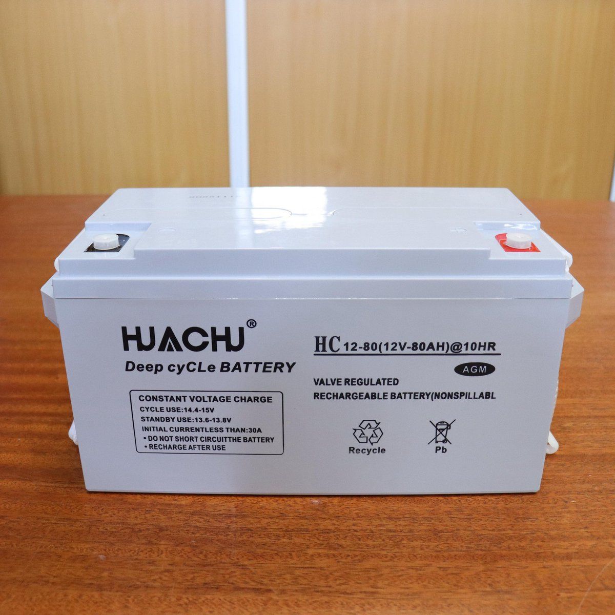Yachu 12V 80Ah Deep Cycle Battery – Reliable Power Backup for Solar, Inverter & UPS Systems (Maintenance-Free, Gel / Lead-Acid)