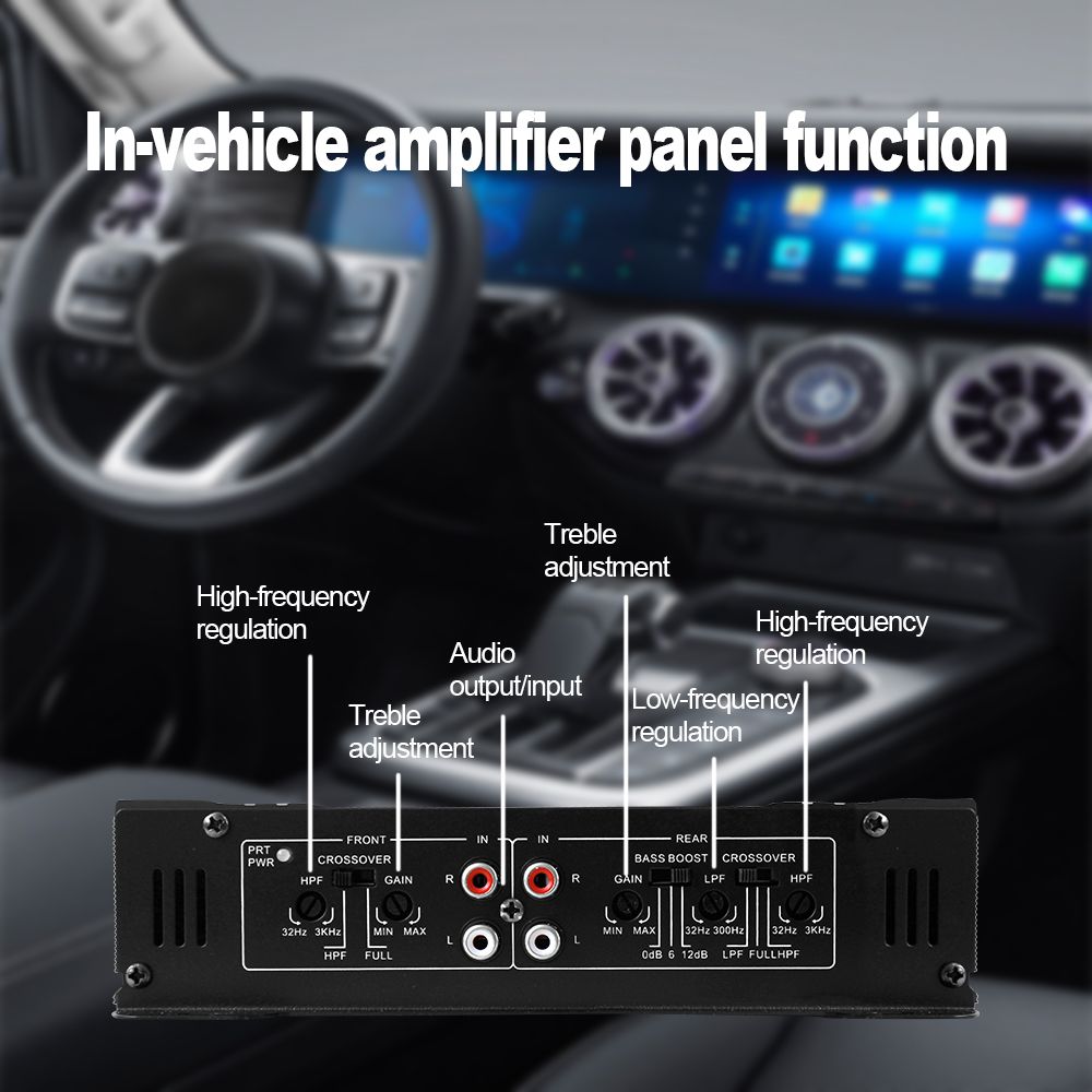 4 Channel Audio Sound Amplificador] BOMGE Professional 4 Channel Audio Sound Amplificador Dub 4 Channel Car Amplifier