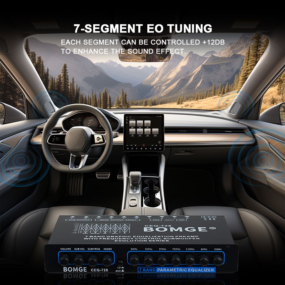 Car Mounted Easy To Operate 7-channel Audio Amplifier