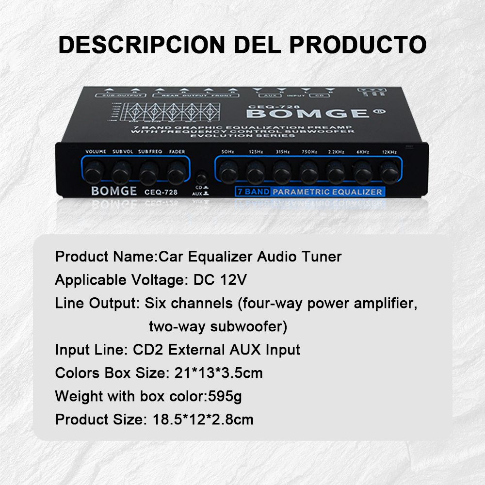 Car Mounted Easy To Operate 7-channel Audio Amplifier