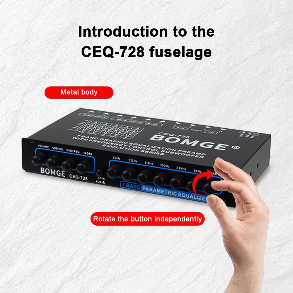 Car Mounted Easy To Operate 7-channel Audio Amplifier