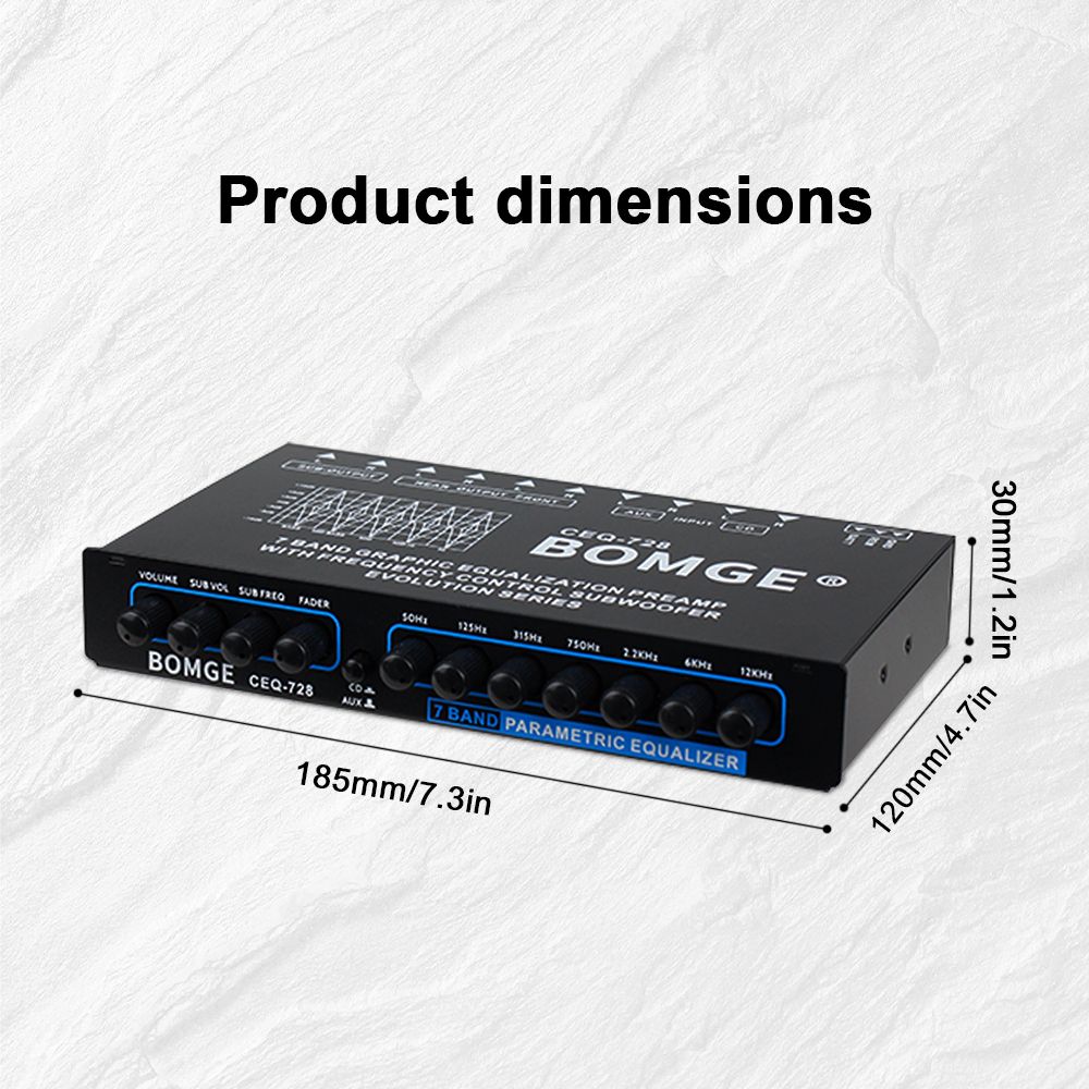 Car Mounted Easy To Operate 7-channel Audio Amplifier