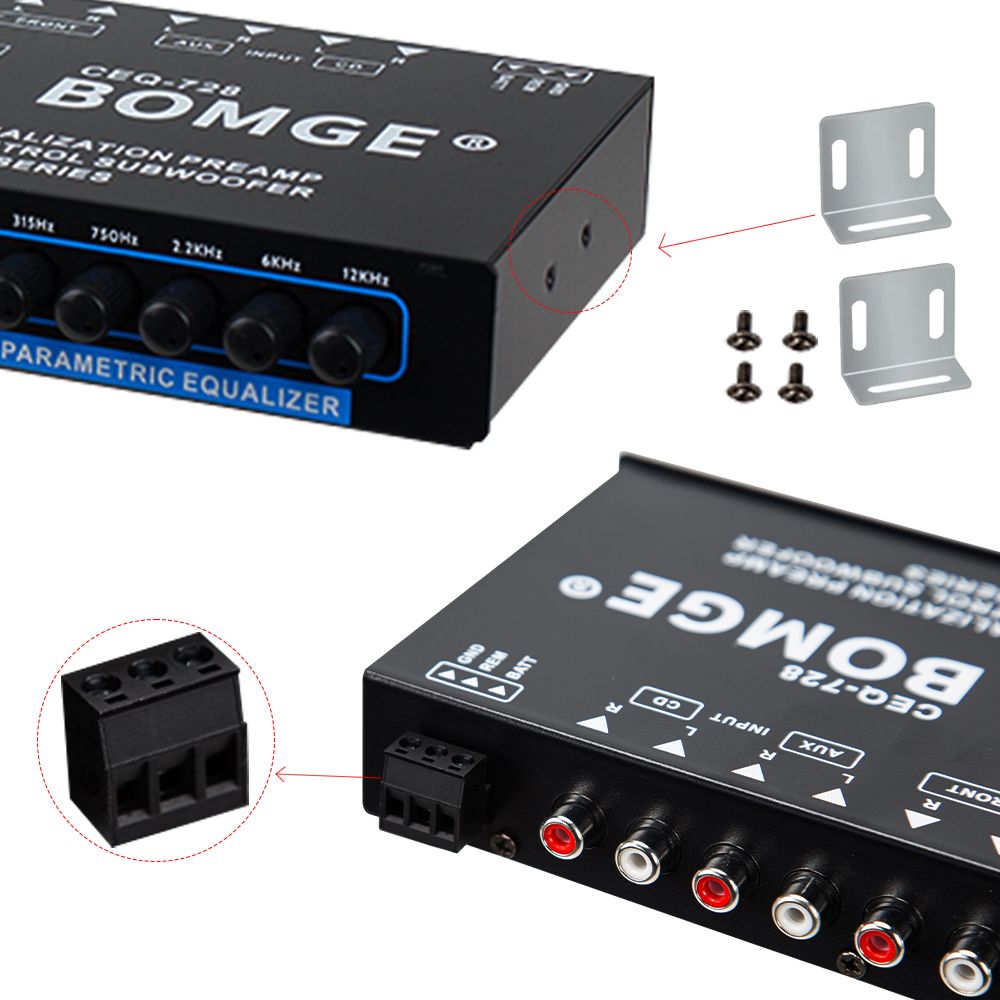 Car Mounted Easy To Operate 7-channel Audio Amplifier