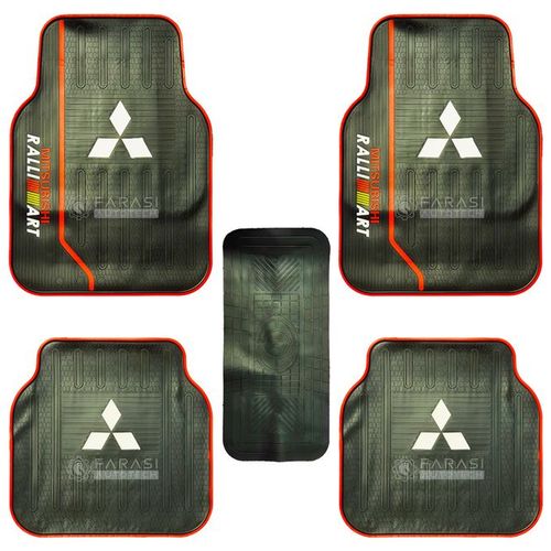 Mitsubishi Heavy Duty Rubber Floor Mats RALLIART-5 PcsThese branded MITSUBISHI RALLIART floor mats are a new and high quality grade product. They are made as an essential part of flooring equipment me