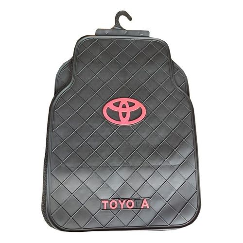 Toyota Car Floor Mat Heavy Duty RubberBlack heavy rubber Toyota floor mats with red Toyota logo. These set of Toyota mats can fit any Toyota car but is most suitable for 5 sitter vehicles. The materia