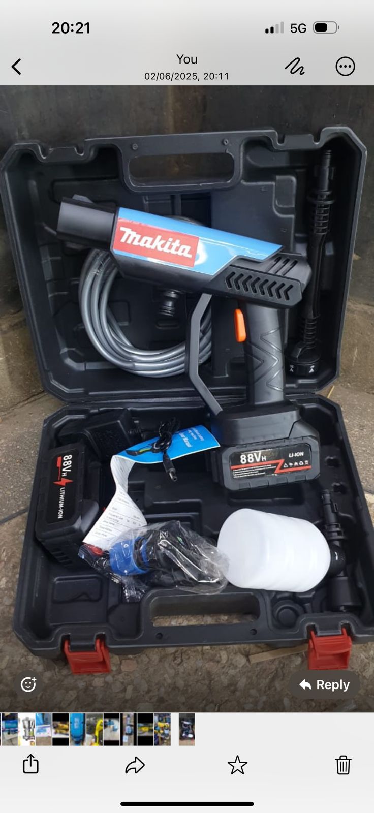 Car washer Rechargeable HIGH PRESSURE Car Wash Machine