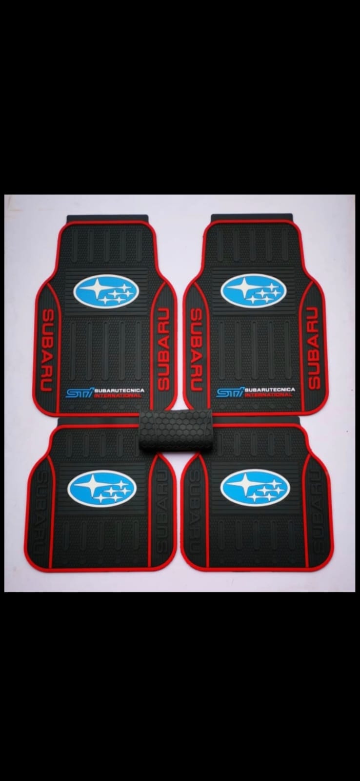 Car mats branded SUBARU 5pcsHeavy duty car floor mats Anti slip Easy to clean Best quality