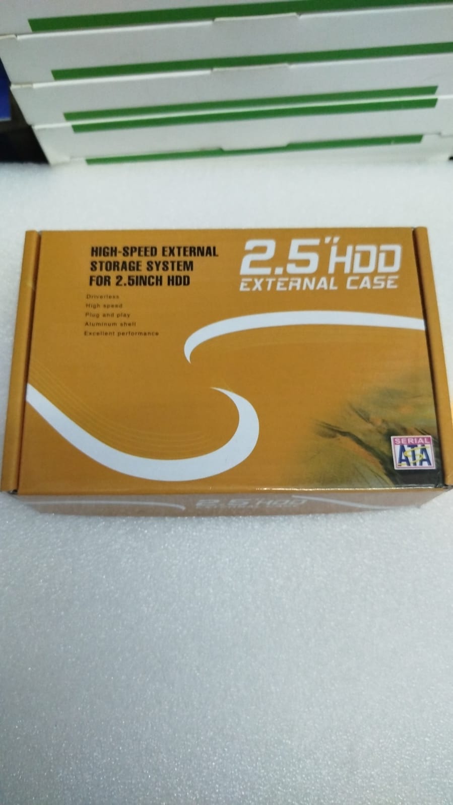 2.5-inch hard disk drive (HDD) external case. This product is an enclosure designed to convert an internal 2.5-inch SATA laptop hard drive into a portable, external storage device. 
Key features and p