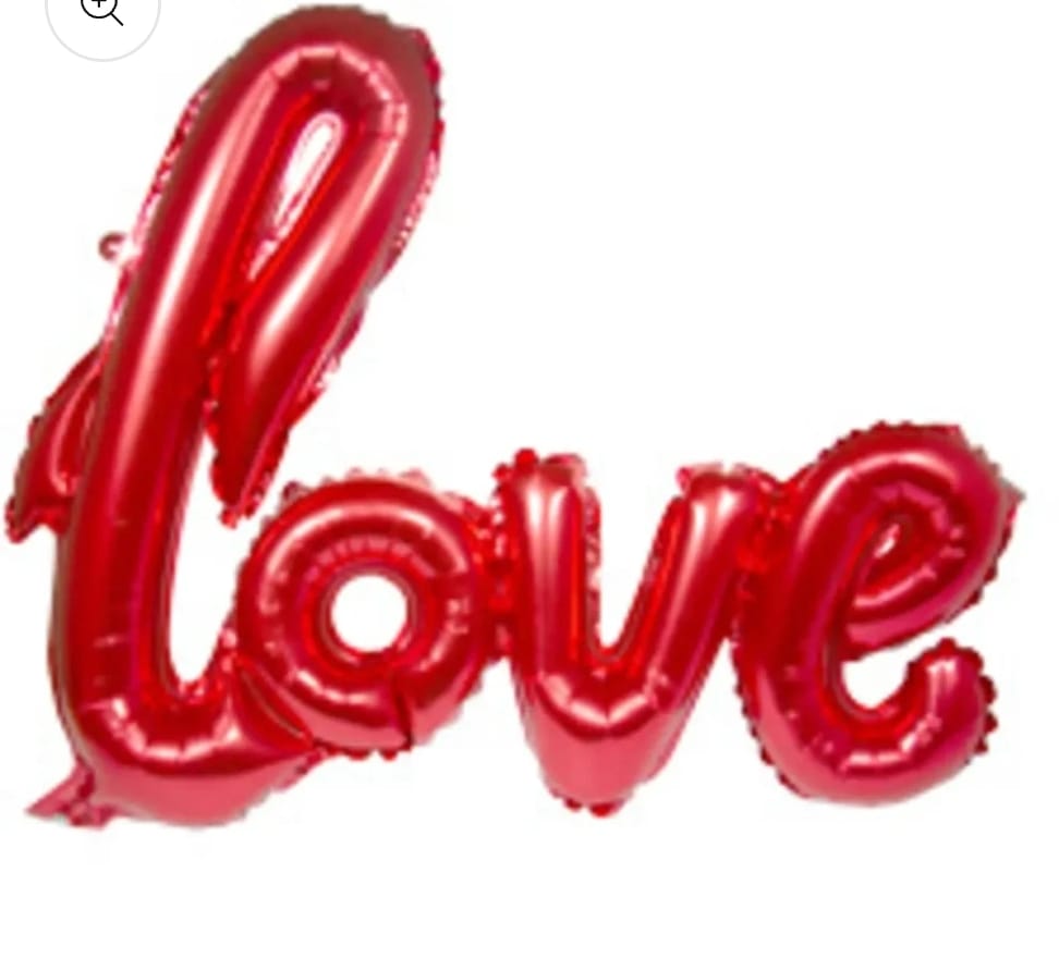Decor Upgrade! Red "Love" Foil Balloon — Eye-Catching Romantic Decor