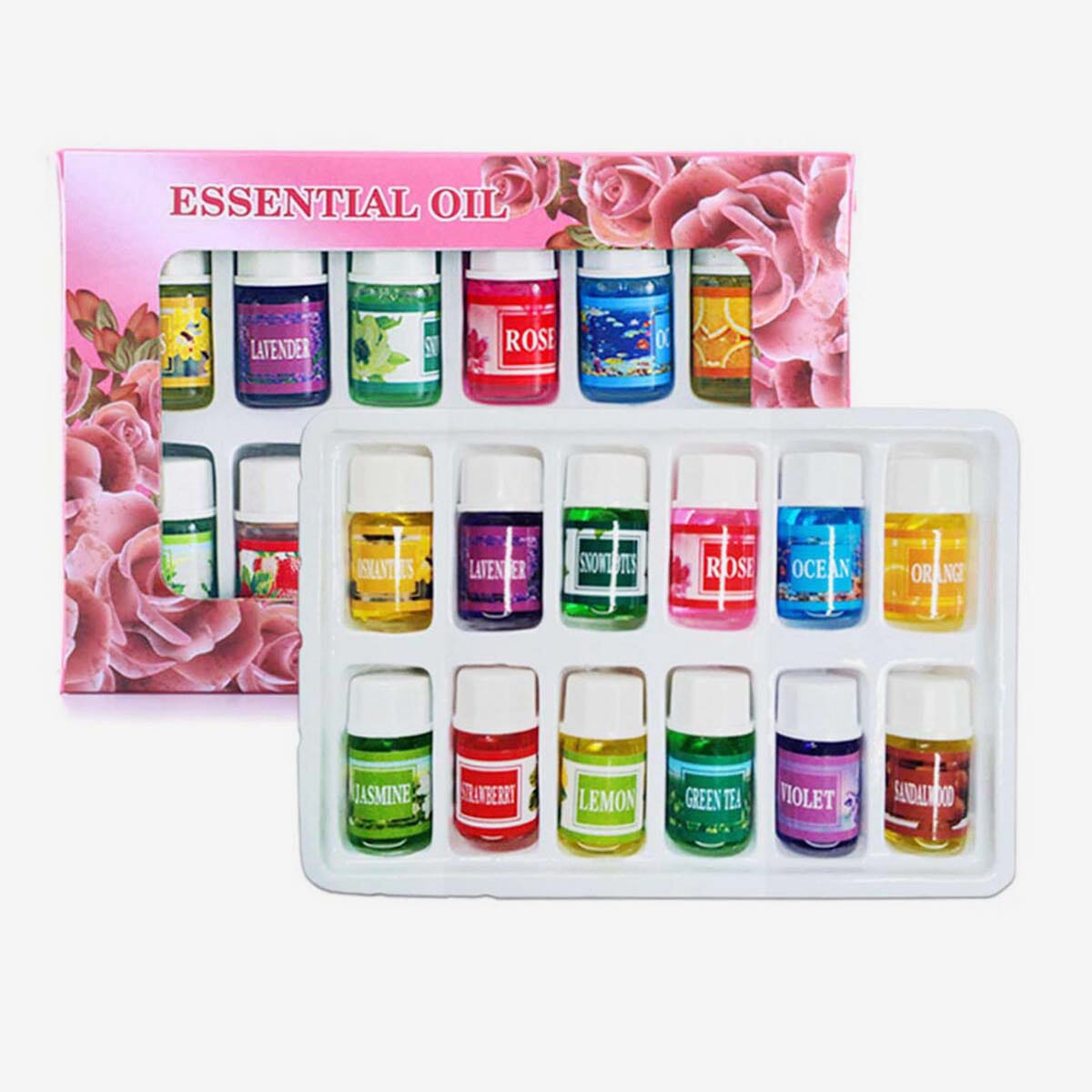 *New arrival🎯🪄**🫧3mlx12pc essential oils pack
🌹each pack has 1 x3ml of each of the 12 scents - Rose Lemon Rosemary Lily Strawberry Violet Greentea Ocean Sandalwood Osmanthel Jasmine Lavender🎯