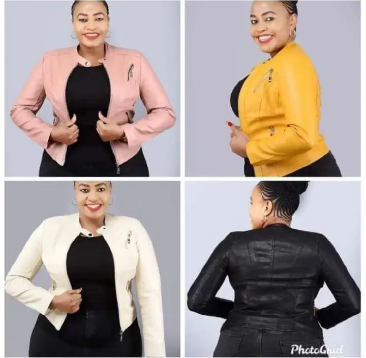 Fashion Women Cool Faux long sleeve Leather Jacket