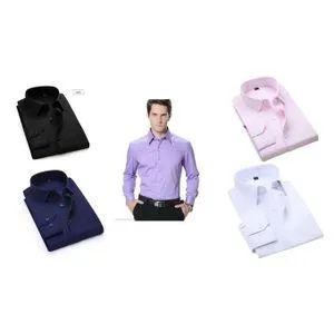 Fashionable 5-Piece Set of Men's Pure Cotton Long-Sleeve Button-Up Regular Fit Shirts – Versatile for Official and Casual Wear