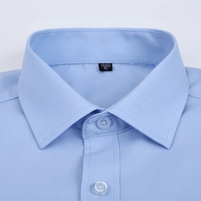 Fashionable 5-Piece Set of Men's Pure Cotton Long-Sleeve Button-Up Regular Fit Shirts – Versatile for Official and Casual Wear