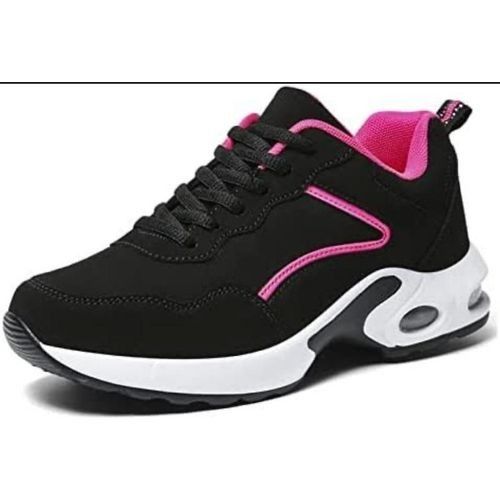 Women  Shoes Ladies Shoes Athletic Shoes Women Sneakers-Black pink