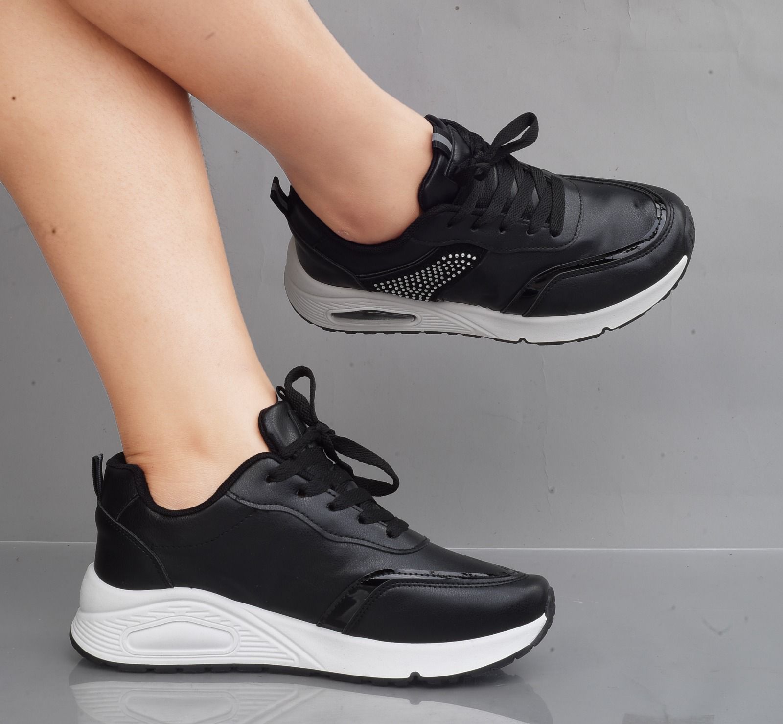 Women Shoes Ladies Shoes Athletic Shoes Women Sneakers-Black white