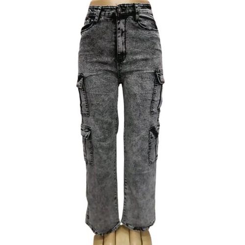 Stylish Trendy Cargo/Mummy Jeans Trouser-Style Denim Trousers – Durable & Chic