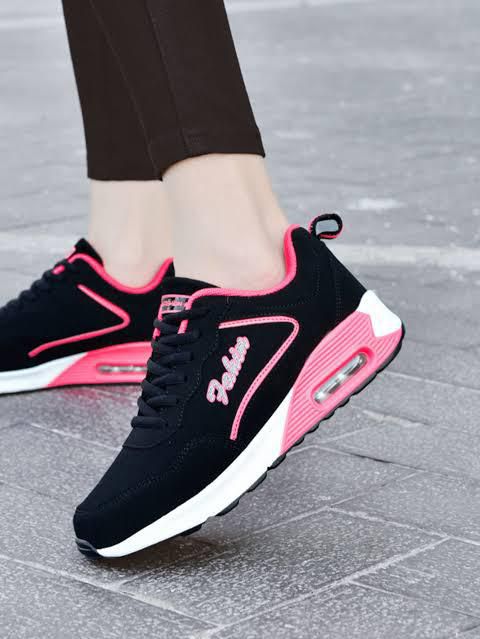 Women  Shoes Ladies Shoes Athletic Shoes Women Sneakers-Black pink