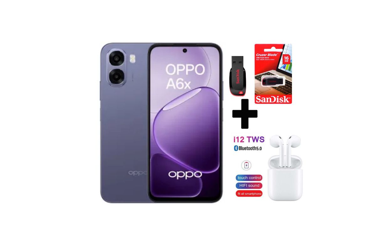 Oppo A6x,6.75"Inch LCD DISPLAY 4GB+128GB STORAGE, Snapdragon® 685 4G,120Hz, 6500mAh+FREE GIFTS
