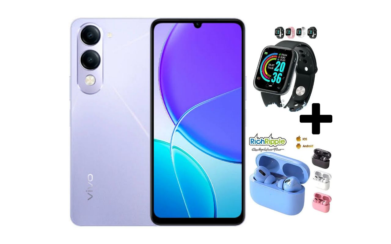 VIVO Y04e, 4G, 6.74", 4GB RAM + 64GB ROM,(Dual SIM), 5500mAh BATTERY CAPACITY+FREE GIFTS