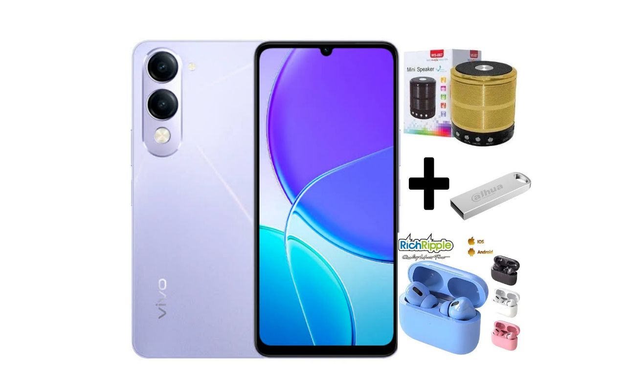 VIVO Y04e, 4G, 6.74", 4GB RAM + 64GB ROM,(Dual SIM), 5500mAh BATTERY CAPACITY+FREE GIFTS