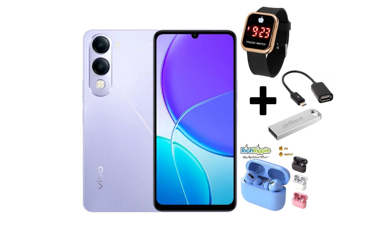 VIVO Y04e, 4G, 6.74", 4GB RAM + 64GB ROM,(Dual SIM), 5500mAh BATTERY CAPACITY+FREE GIFTS