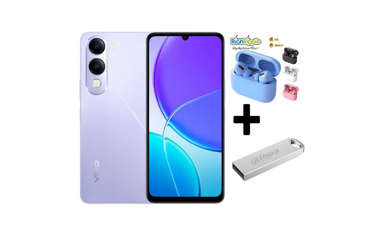 VIVO Y04e, 4G, 6.74", 4GB RAM + 64GB ROM,(Dual SIM), 5500mAh BATTERY CAPACITY+FREE GIFTS