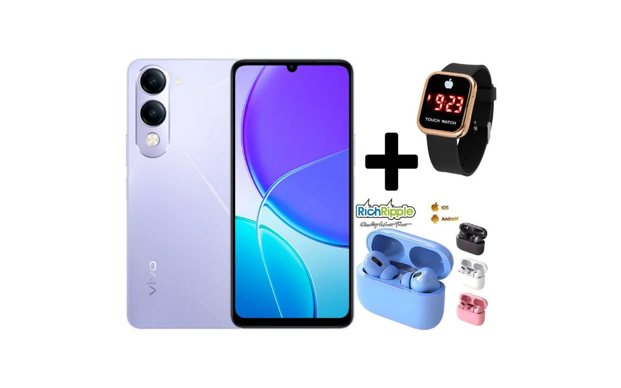 VIVO Y04e, 4G, 6.74", 4GB RAM + 64GB ROM,(Dual SIM), 5500mAh BATTERY CAPACITY+FREE GIFTS