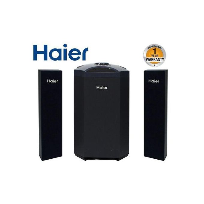 HAIER 2.1 CH SUBWOOFER HOMETHEATRE SPEAKER SYSTEM-USB/FM/BLUETOOTH-12,000W