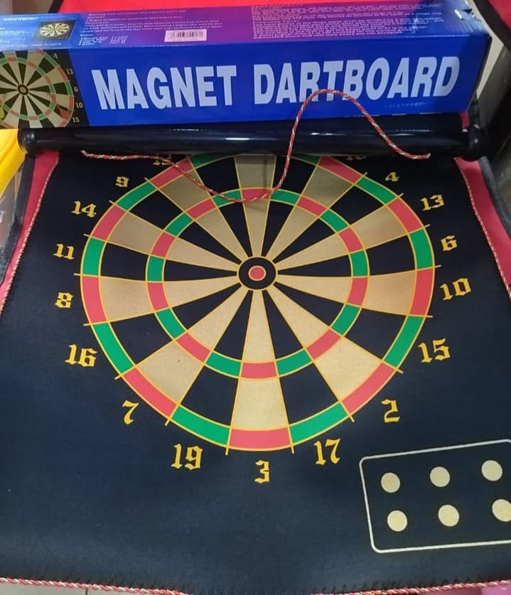 🥇 TOP OFFER 🥇 17 Inches Magnetic Dartboard Set - Safe Kids Target Game with Strong Magnets, Indoor & Outdoor Fun for Family