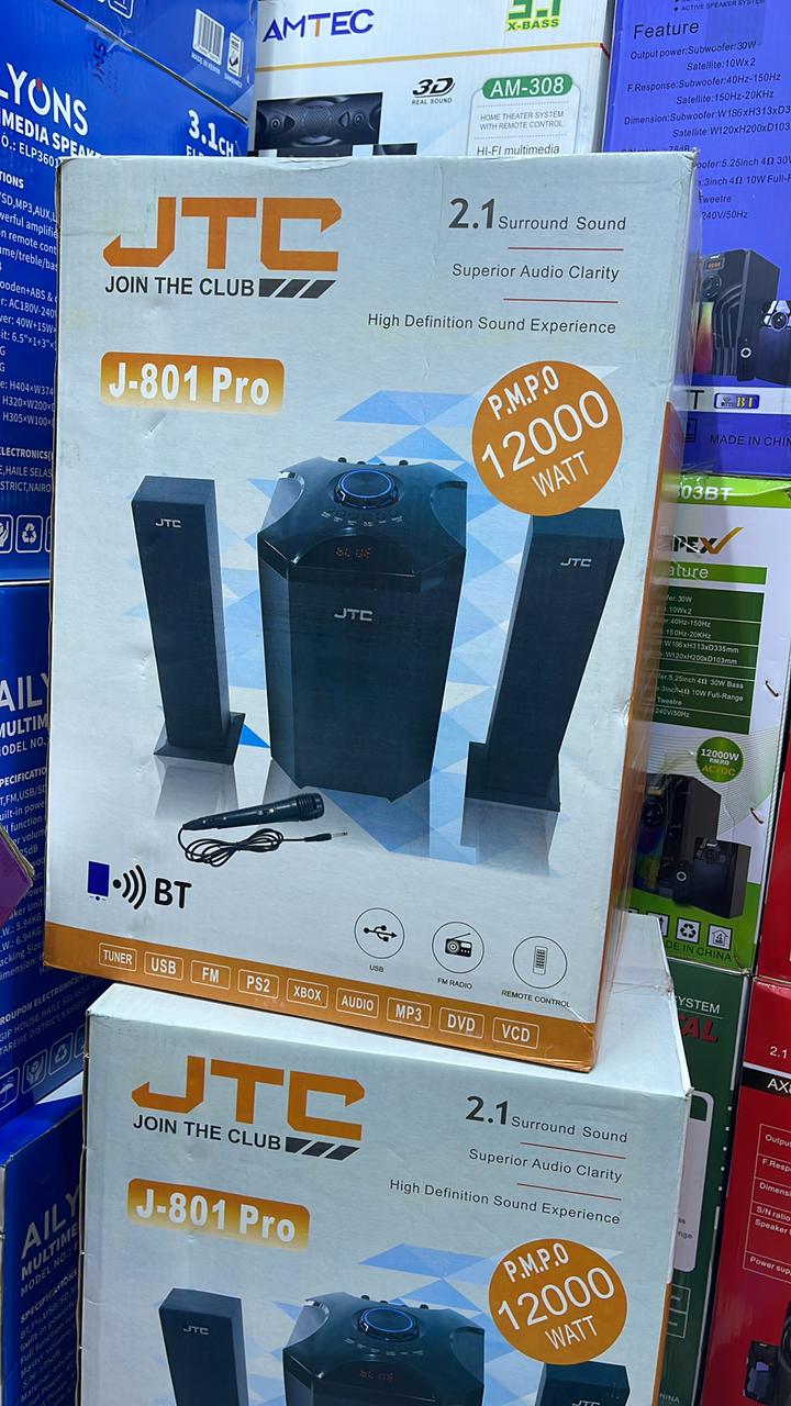 🔊 J-801 Pro Multimedia Woofer (1pcs) 💥 Powerful bass & crystal-clear sound 🎶 Bluetooth/FM/USB ready ⚡ Perfect for parties, home & studio vibes 🏡 Stylish pro design 🎧