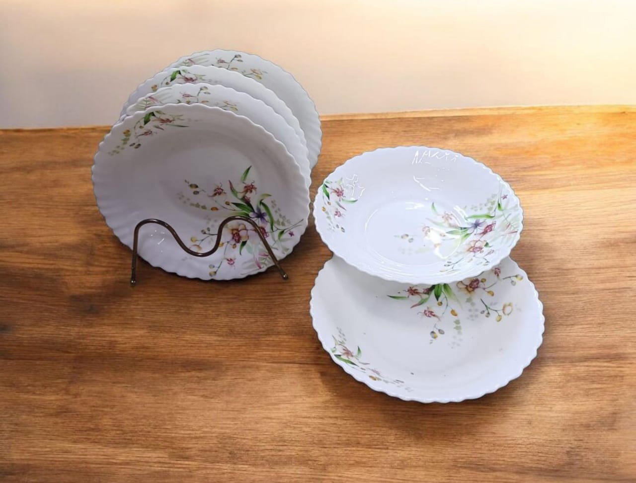 SAVOR EVERY SPOONFUL 🍲✨! 6 Pcs Kitchen 9-Inch Ceramic Soup Plates – Durable, Stylish & Perfect for Daily Meals & Elegant Dining