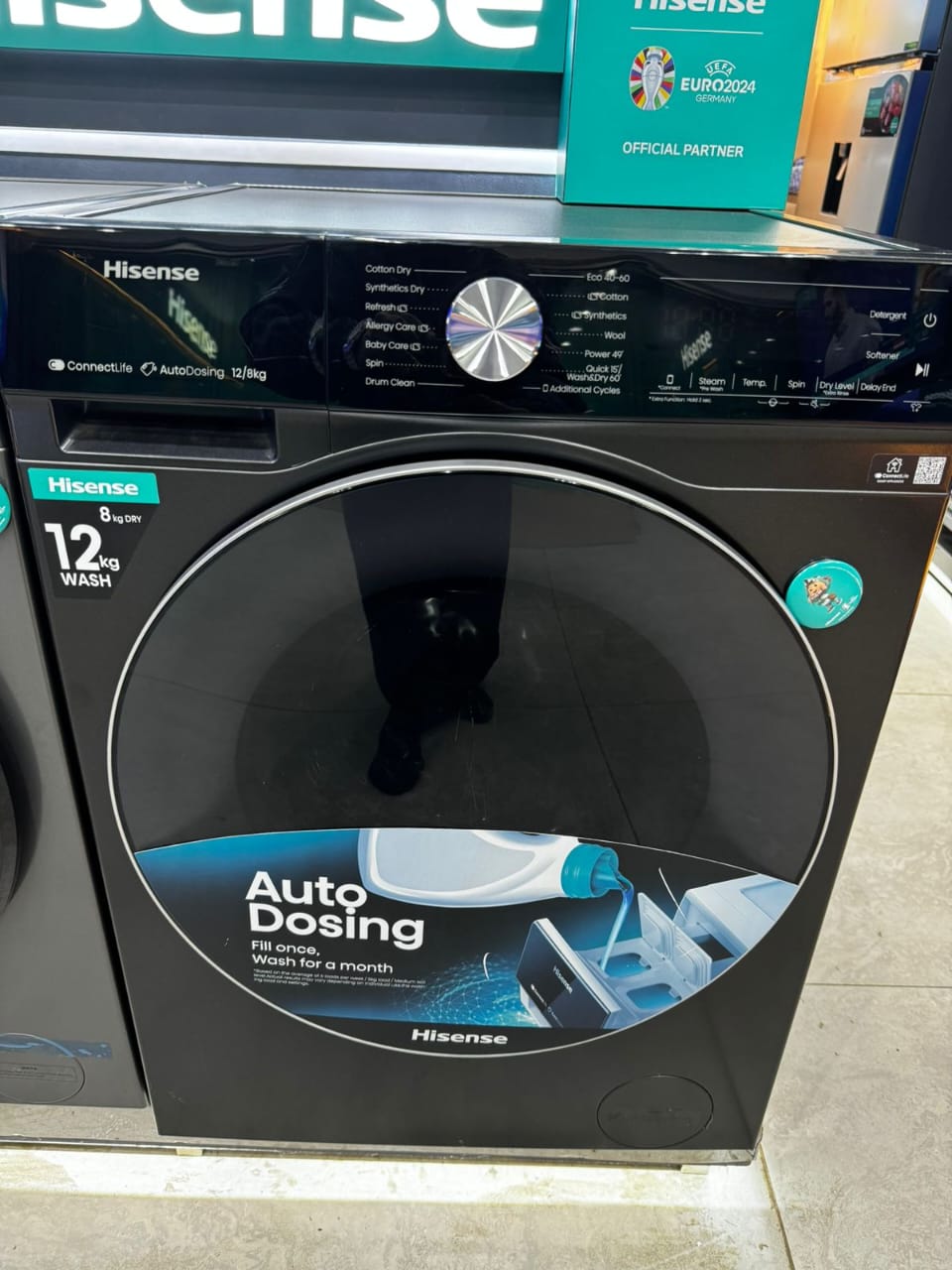 OFFER OFFER🧺 HISENSE Washing Machine | 12kg Wash & 8kg Dry Front Load